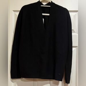 Akris Pullover Cotton Black Sweater